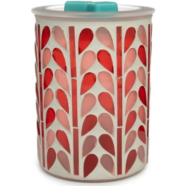 Scentsationals Wax Melt Warmer, Wax Warmer for Scented Wax Melts - Mosaic Collection Cosmic Red - Candle Wax Melter for Fragrance Cubes and Tarts