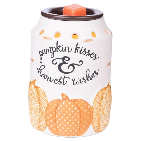 Scentsationals Wax Melt Warmer, Wax Warmer for Scented Wax Melts - Autumn Collection Pumpkin Wishes - Candle Wax Melter for Fragrance Cubes and Tarts