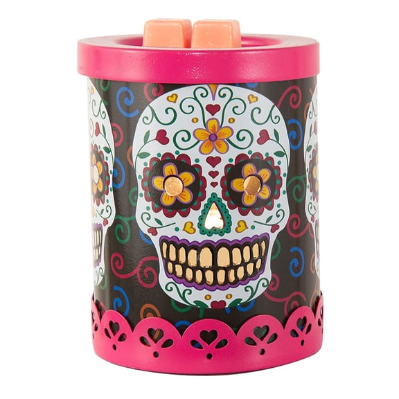 Scentsationals Wax Melt Warmer, Wax Warmer for Scented Wax Melts - Day of The Dead Collection Festivo - Candle Wax Melter for Fragrance Cubes and Tarts