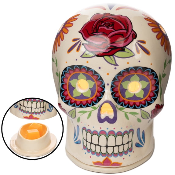 Scentsationals Wax Melt Warmer, Wax Warmer for Scented Wax Melts - Day of The Dead Collection Flor De Muerto - Candle Wax Melter for Fragrance Cubes and Tarts