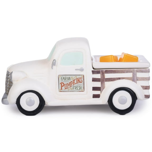 Scentsationals Wax Melt Warmer, Wax Warmer for Scented Wax Melts - Truck Collection White Truck with Changing Signs - Candle Wax Melter for Fragrance Cubes and Tarts