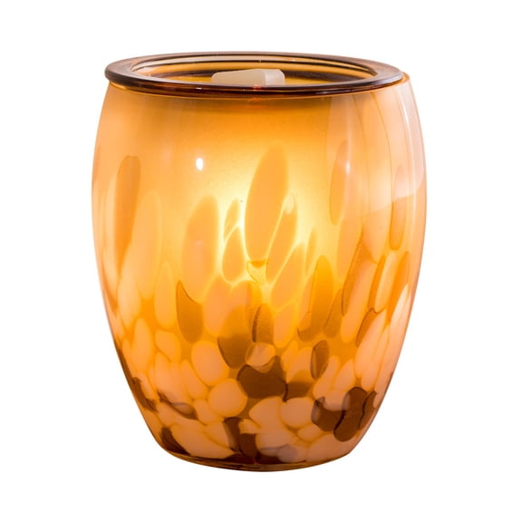 Scentsationals Wax Melt Warmer, Wax Warmer for Scented Wax Melts - Art Glass Collection Christia - Candle Wax Melter for Fragrance Cubes and Tarts