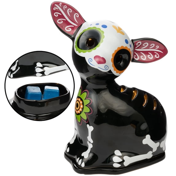 Scentsationals Wax Melt Warmer, Wax Warmer for Scented Wax Melts - Day of The Dead Collection Paco - Candle Wax Melter for Fragrance Cubes and Tarts