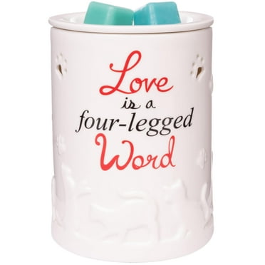 Scentsationals Wax Melt Warmer, Wax Warmer for Scented Wax Melts - Pet Collection 4 Loved Paws - Candle Wax Melter for Fragrance Cubes and Tarts