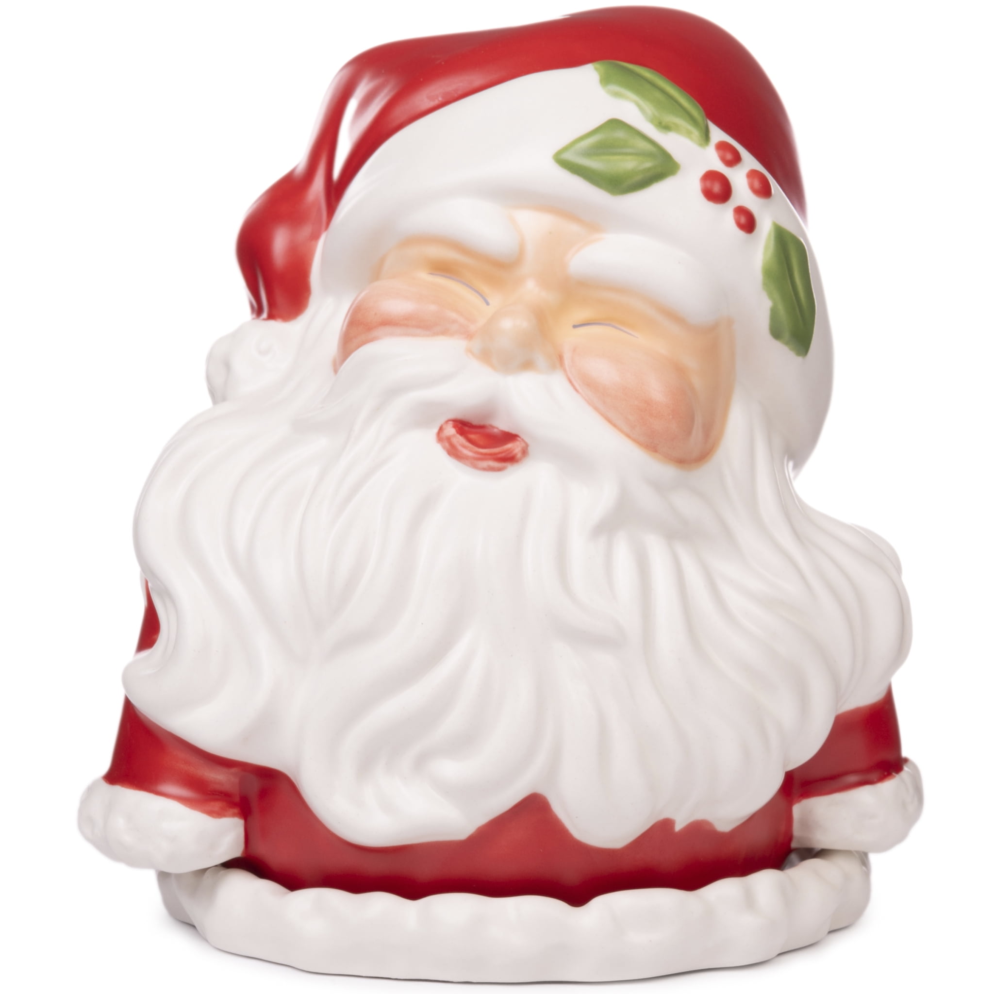 Vintage Santa Ceramic Wax Warmer with Light