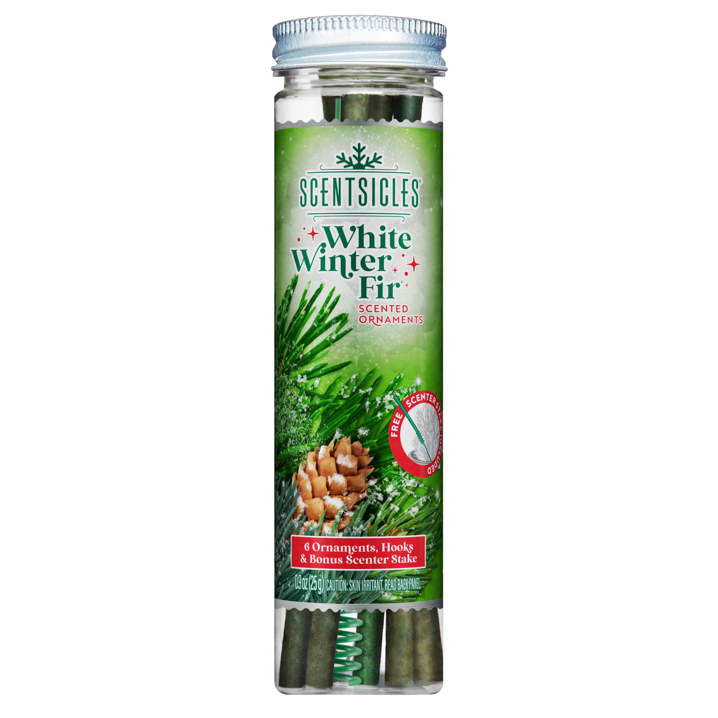 Scentsicles White Winter Fir Scented Fragrance Sticks, 6 ct