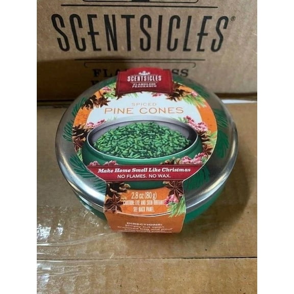 Scentsicles - Smell Like Christmas - Spiced Pinecones Scent Jar 2.8 Oz (New)