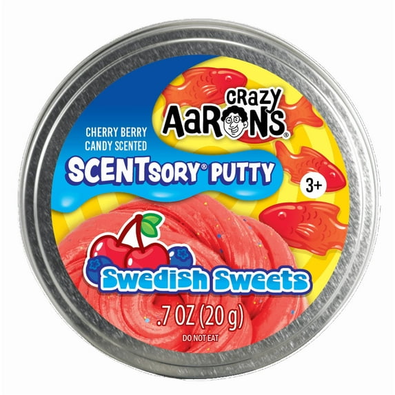 Crazy Aaron’s SCENTsory Putty, Swedish Sweets, Red, Ages 3 and Up