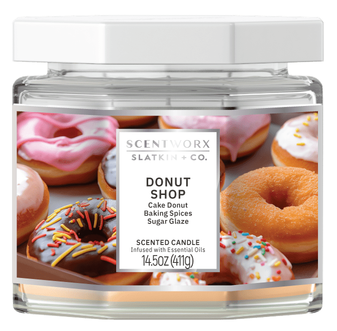 Scentworx Donut Shop 14.5 oz 3-Wick Jar Candle by Harry Slatkin and Slatkin + Co.