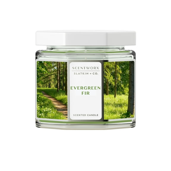Scentworx 14.5 oz Evergreen Fir 3-Wick Jar Candle by Slatkin & Co