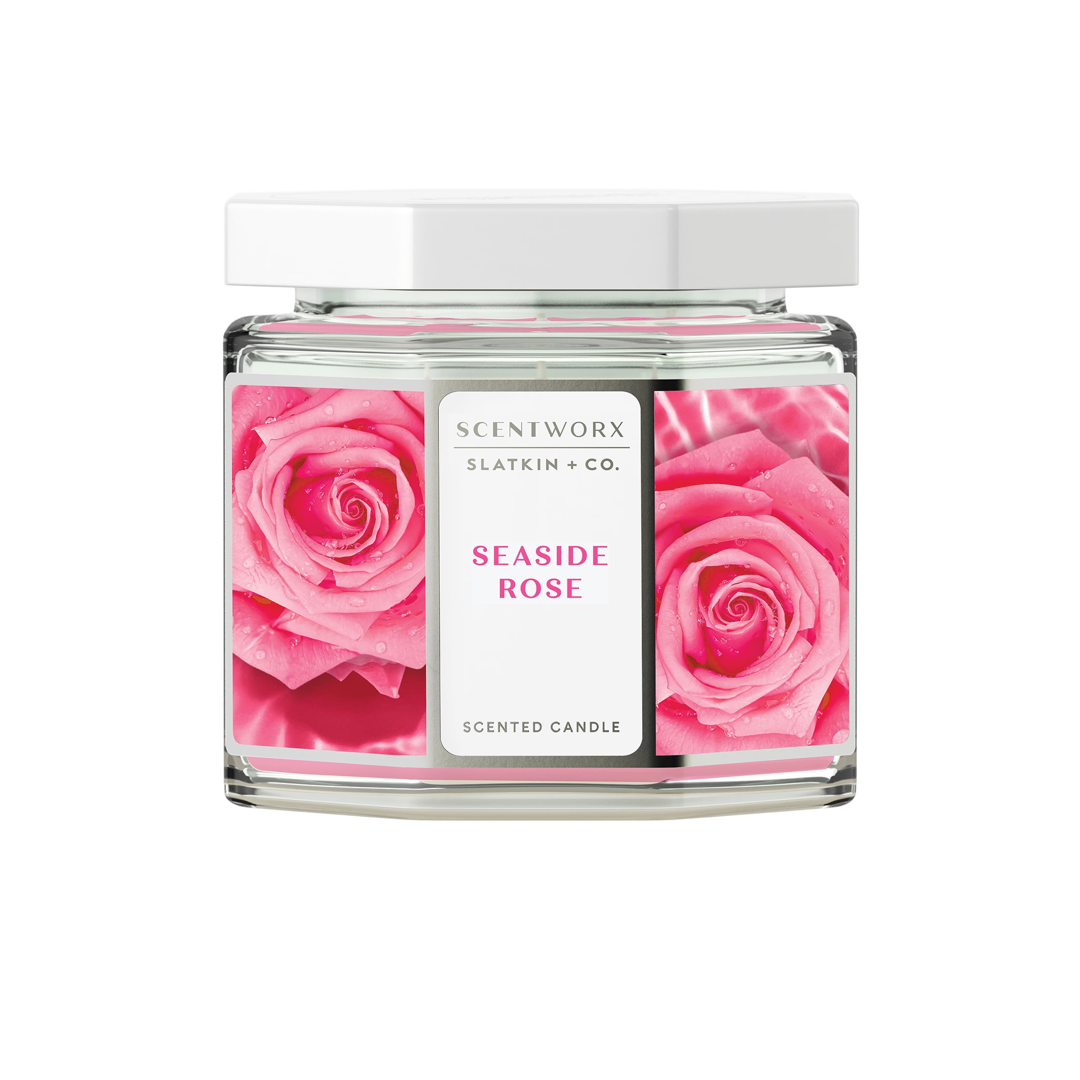 Scentworx 14.5 oz Seaside Rose 3-Wick Jar Candle by Slatkin & Co ...