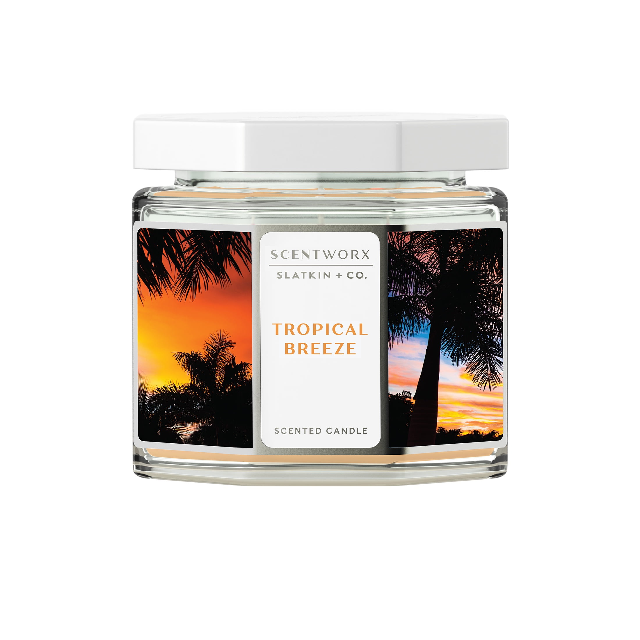 Scentworx 14.5 oz Tropical Breeze 3-Wick Jar Candle by Slatkin