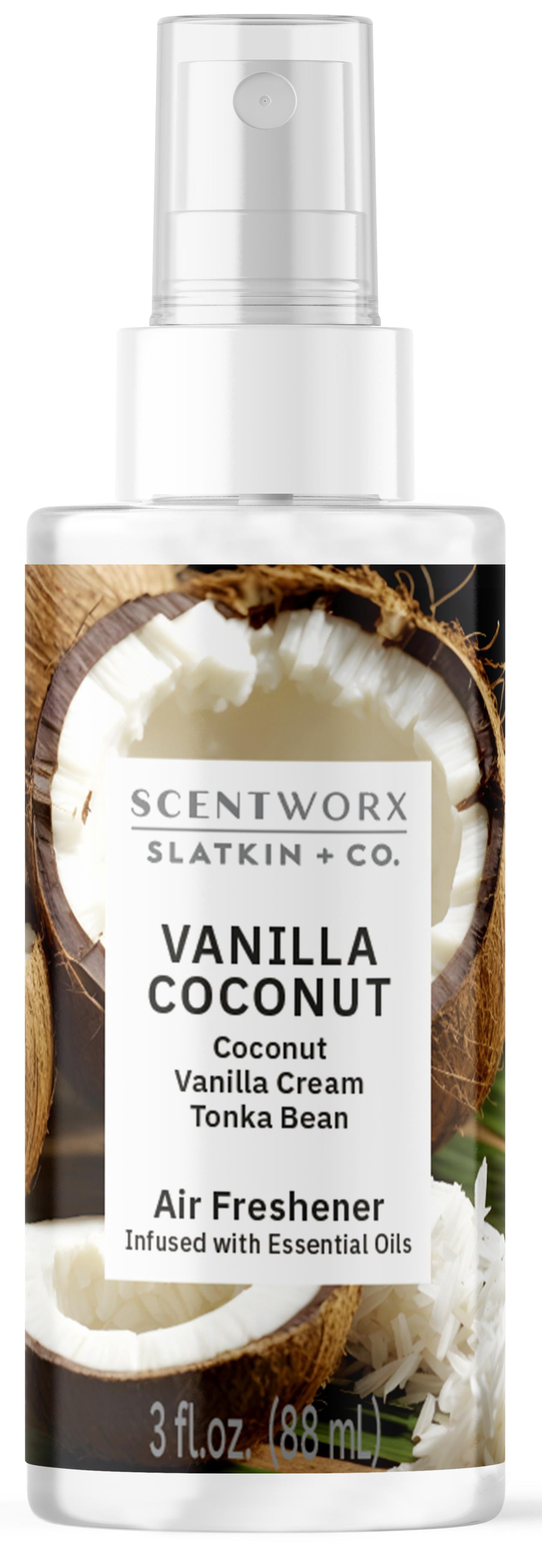 Scentworx Vanilla Coconut Auto Air Freshener 3 oz Spray by Harry Slatkin