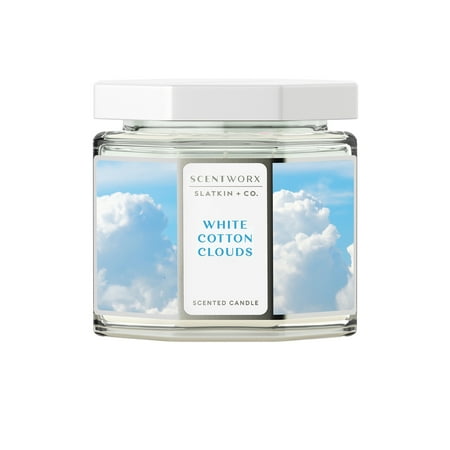 Scentworx 14.5 oz White Cotton Clouds 3-Wick Jar Candle