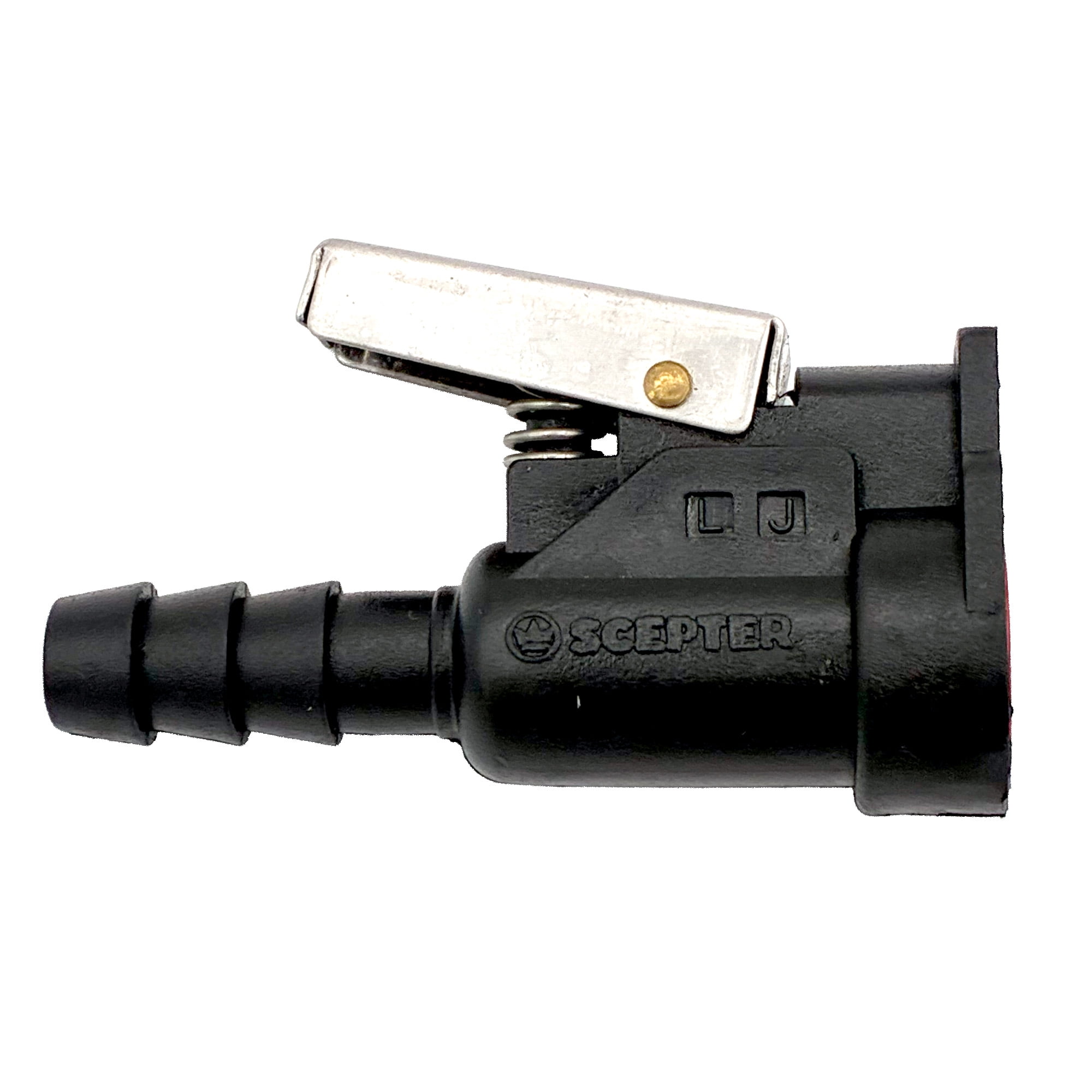 Scepter 05815, Yamaha Boat Fuel Line Engine/Tank Connector - 3/8" Female Con 5.5"H x 1.77"L x 1.1"W