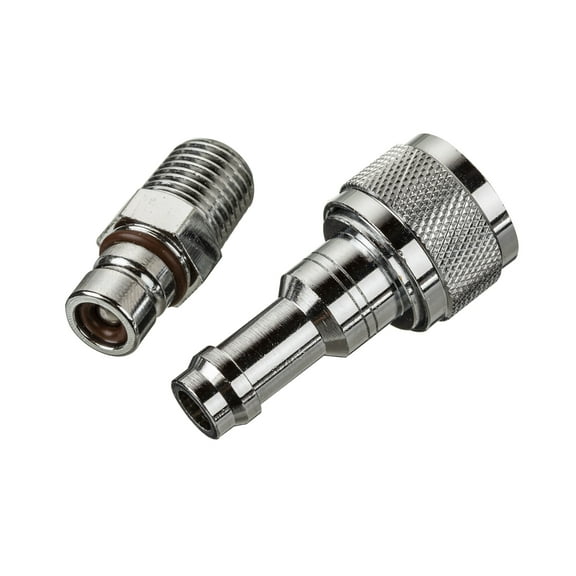 Scepter, 11553, Marine Tank Fittings, 3/8" Barb Female 1/4" Male NPT Quick Connector Size 5.5"H x 1.77"L x 1.10" W.