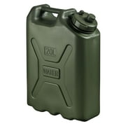 Scepter 5 Gallon 20 Liter Portable Water Storage Container, Green, 5 Pack