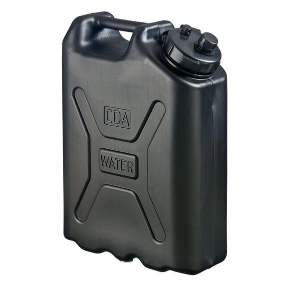 Scepter 2 Pack Heavy Duty Military Style Water Container, 5 Gallon, Black