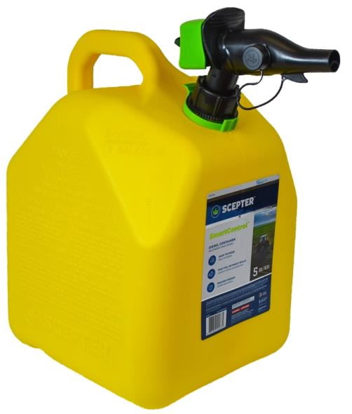 Scepter 5 Gallon SmartControl Diesel Can, FR1D501, Yellow