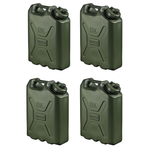 Scepter BPA Durable 5 Gallon Portable Water Storage Container (4 Pack)