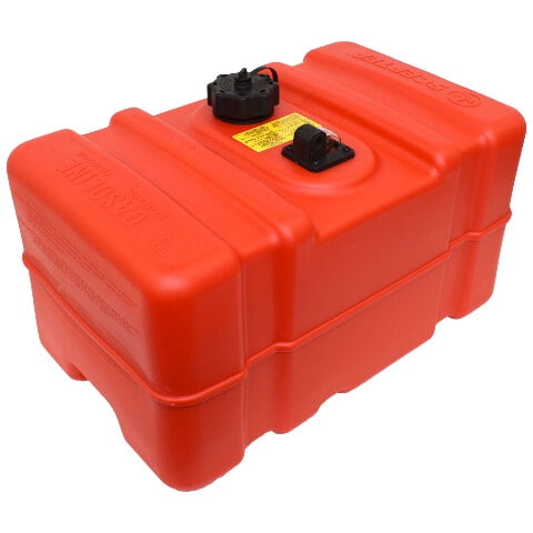 Scepter Boat Gas Fuel Tank 08668 | 12 Gallon Portable Rectangular Red
