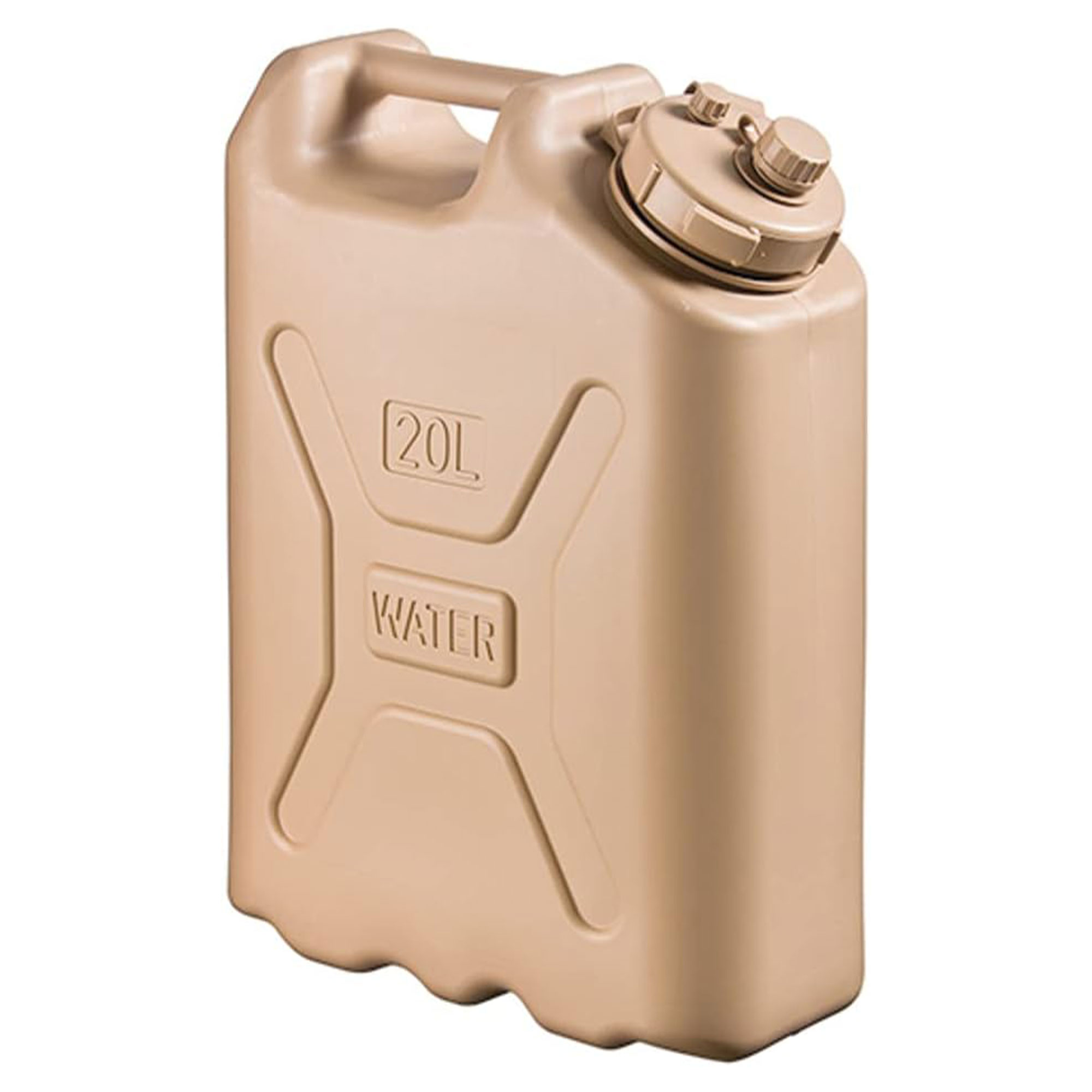 Scepter Lightweight BPA 5 Gallon 20 Liter Water Storage Container, Sand - image 1 of 12