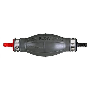 Scepter Marine Fuel Tank Primer Bulb, 5/16" Hose Barbs, EPA/CARB,10542, Boat Accessories 4.5"H x 7.13"L x 1.88:W
