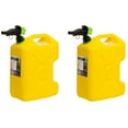 thumbnail image 1 of Scepter SmartControl Dual Handle Gas Container Jug, 5 Gal, 2 Pack, Yellow, 1 of 10