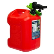 Scepter SmartControl Dual Handle Gasoline Can Jug w/ Funnel, 5 Gallon, Red