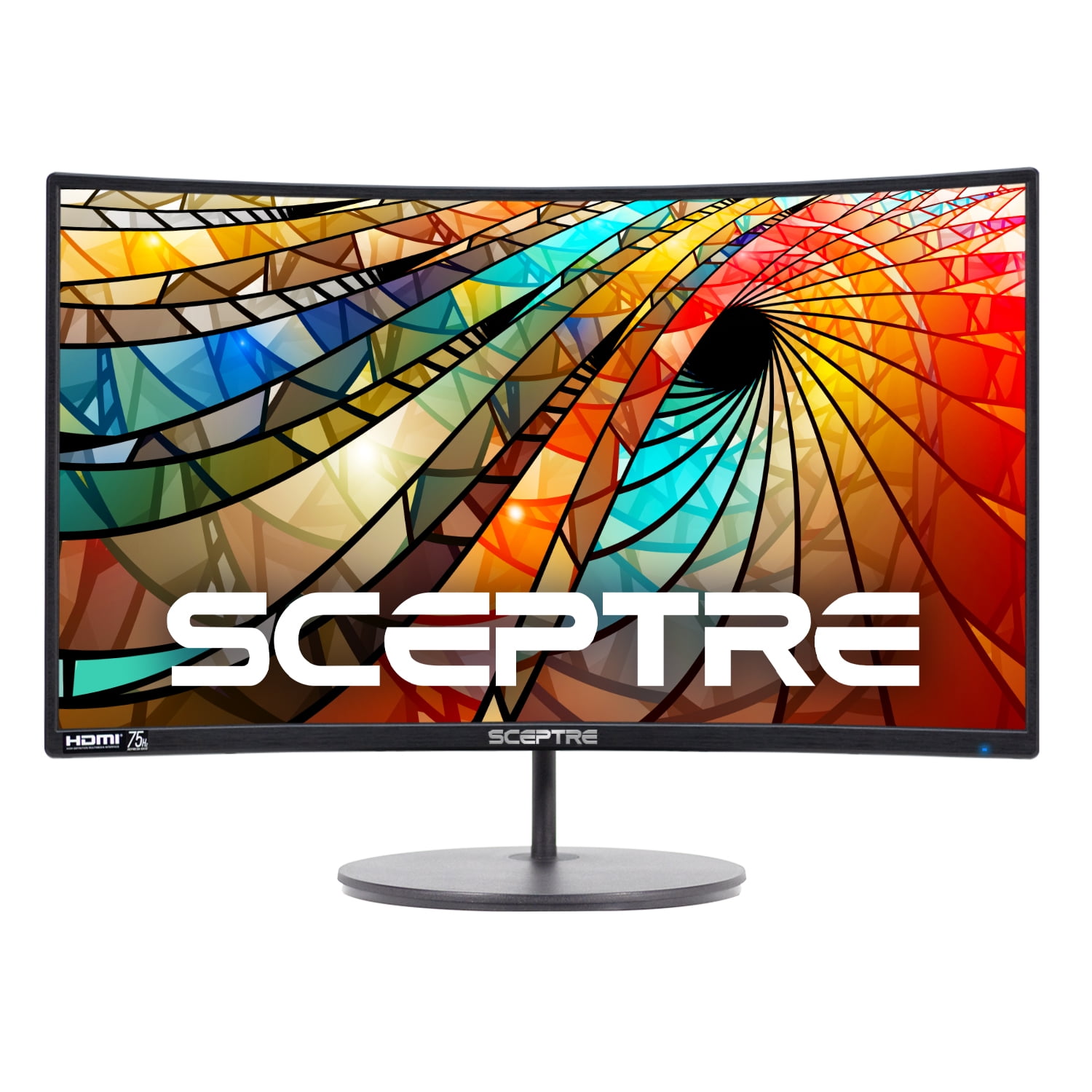 Sceptre Curved 24 Gaming Monitor 1080p up to 165Hz DisplayPort HDMI 99%  sRGB, AMD FreeSync Build-in Speakers Machine Black (C248B-FWT168) 