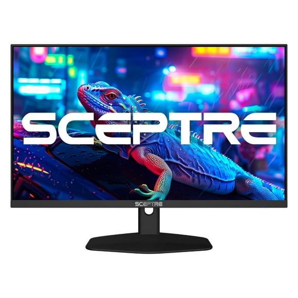 Sceptre 24-inch IPS Essential Thin 100Hz Gaming Monitor USB Type-C DisplayPort HDMI 100% sRGB Build-in Speakers, Machine Black 2024 (E248W-FP100T)