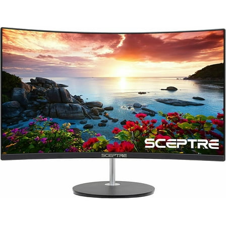 Sceptre 27" 1080p LCD Curved Computer Monitor, Black, C278W-1920RN