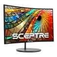 thumbnail image 1 of Sceptre 27" Curved 75Hz LED Monitor HDMI VGA Build-in Speakers, Edge-Less Metal Black 2019 (C275W-1920RN), 1 of 9