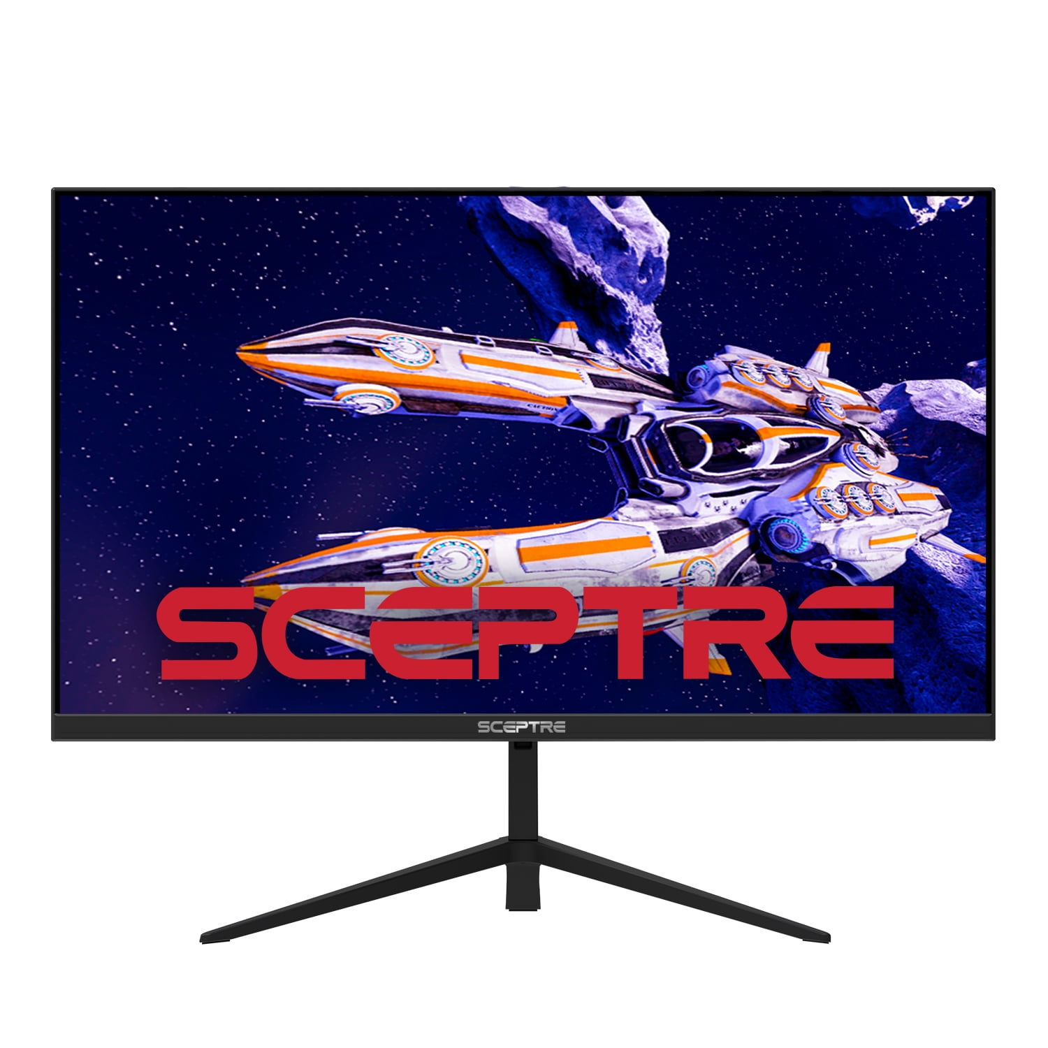 Sceptre 27-inch IPS Gaming Monitor up to 165Hz DisplayPort HDMI 300 Lux 99%  sRGB Build-in Speakers, Machine Black (E278B-FPT168)