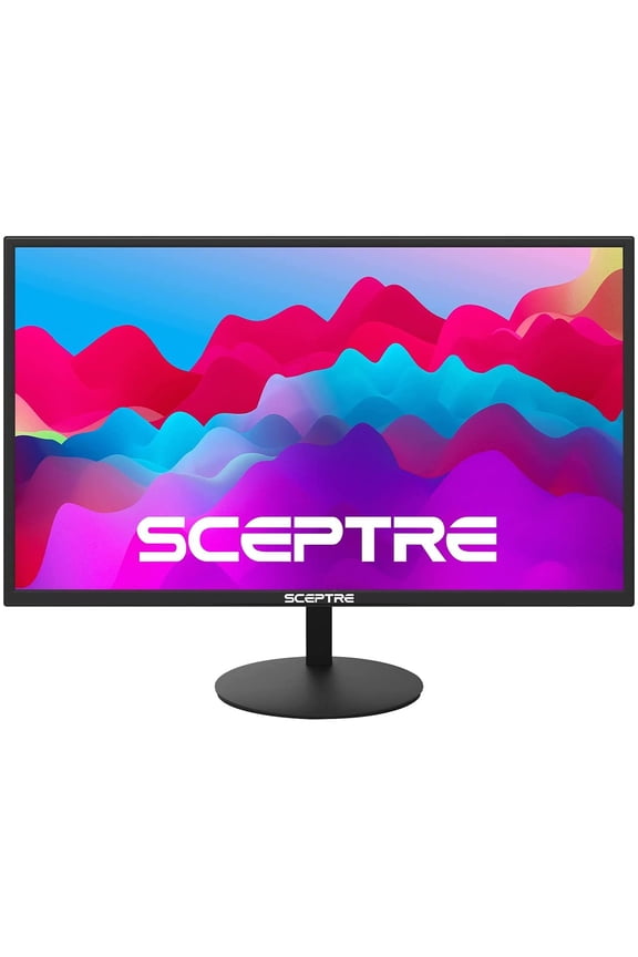 27-Inch FHD LED Gaming Monitor 75Hz 2X HDMI VGA Build-in Speakers, Ultra Slim Metal Black