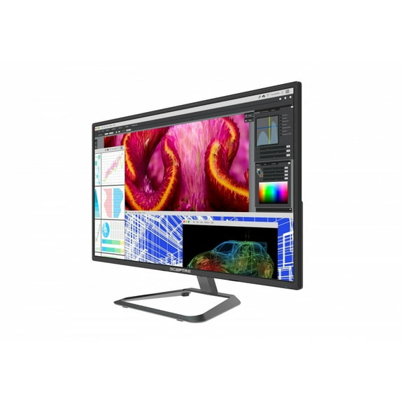 Sceptre 27 Inch IPS Ultra 4K LED Monitor U278W-4000R, UHD 3840x2160, HDMI 2.0 DVI DisplayPort Speakers, Metal Black 2018