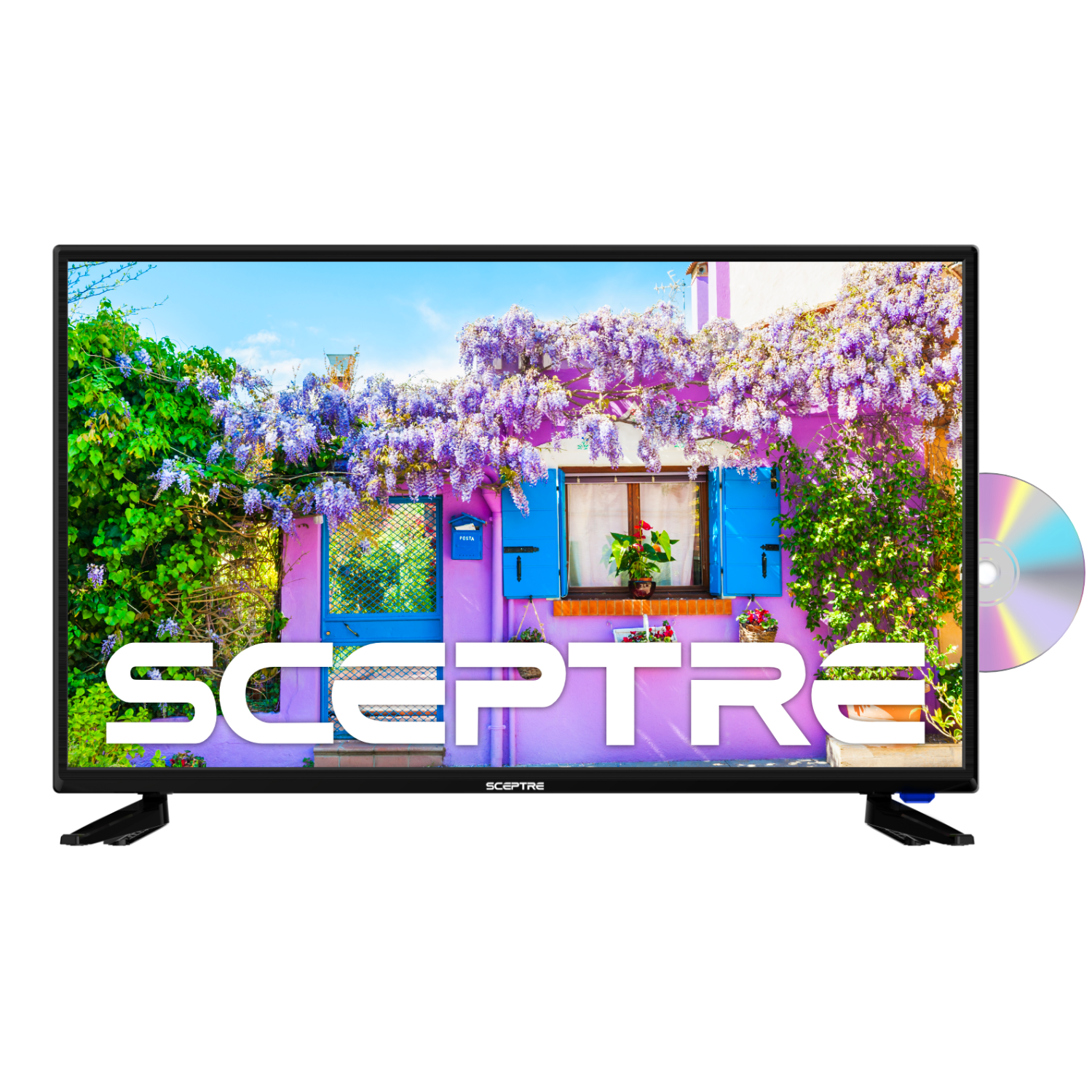 Sceptre 32" Class 720P HD LED TV with Built-in DVD Player E325BD-SR - image 1 of 9