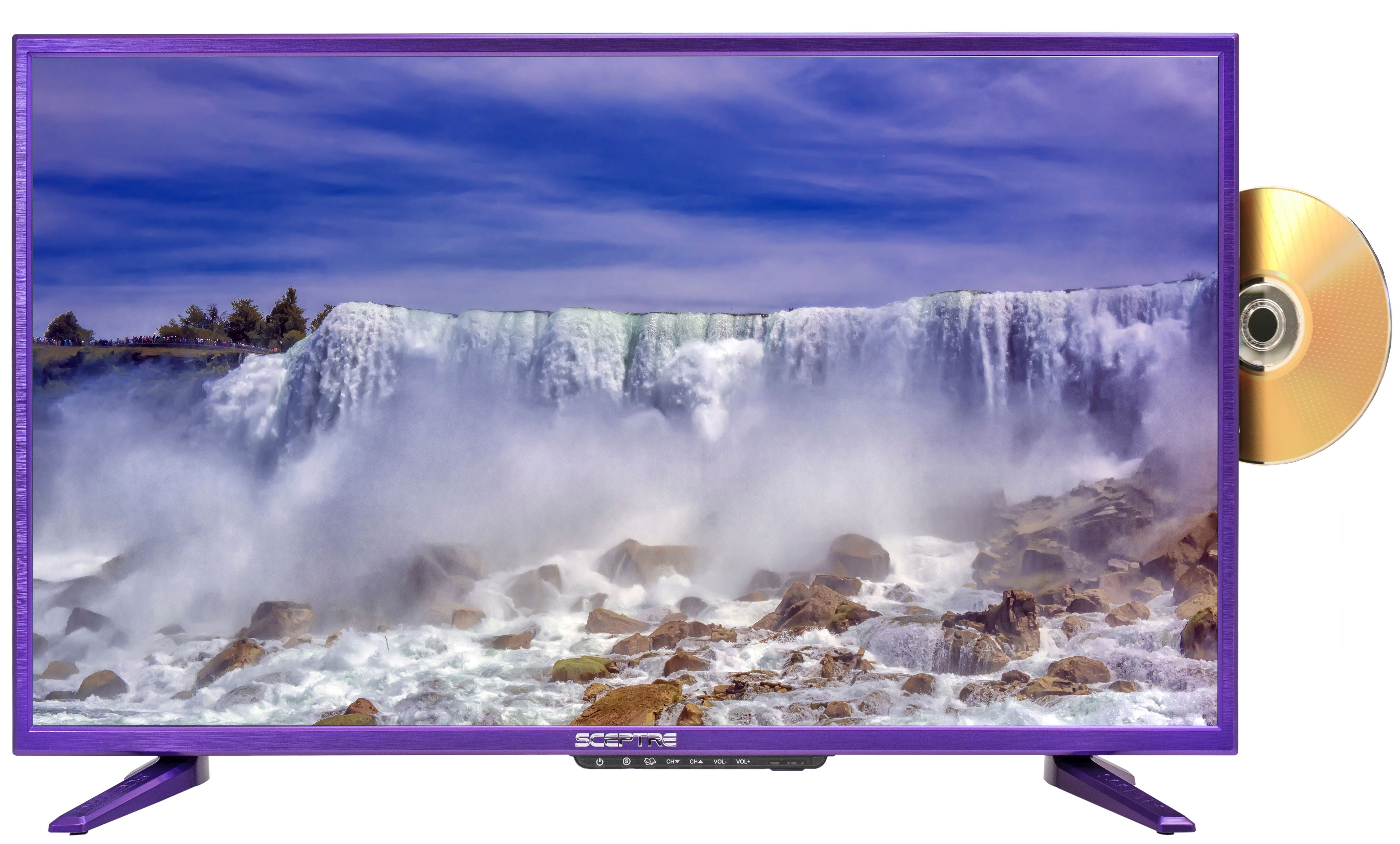 Sceptre 32" Class HD (720P) Purple LED TV (E328UDSR) with Builtin DVD