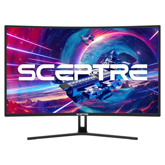 Sceptre C325B-185RD - LED monitor - curved - 32" - 1920 x 1080 Full HD (1080p) @ 185 Hz - VA - 250 cd/m - 3000:1 - 3 ms - 3xHDMI, DisplayPort - speakers - gun metal gray