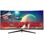 Sceptre 34-Inch Curved Ultrawide WQHD Monitor 3440 x 1440 R1500 up to 165Hz DisplayPort x2 99% sRGB 1ms Picture by Picture, Machine Black 2023 C345B-QUT168