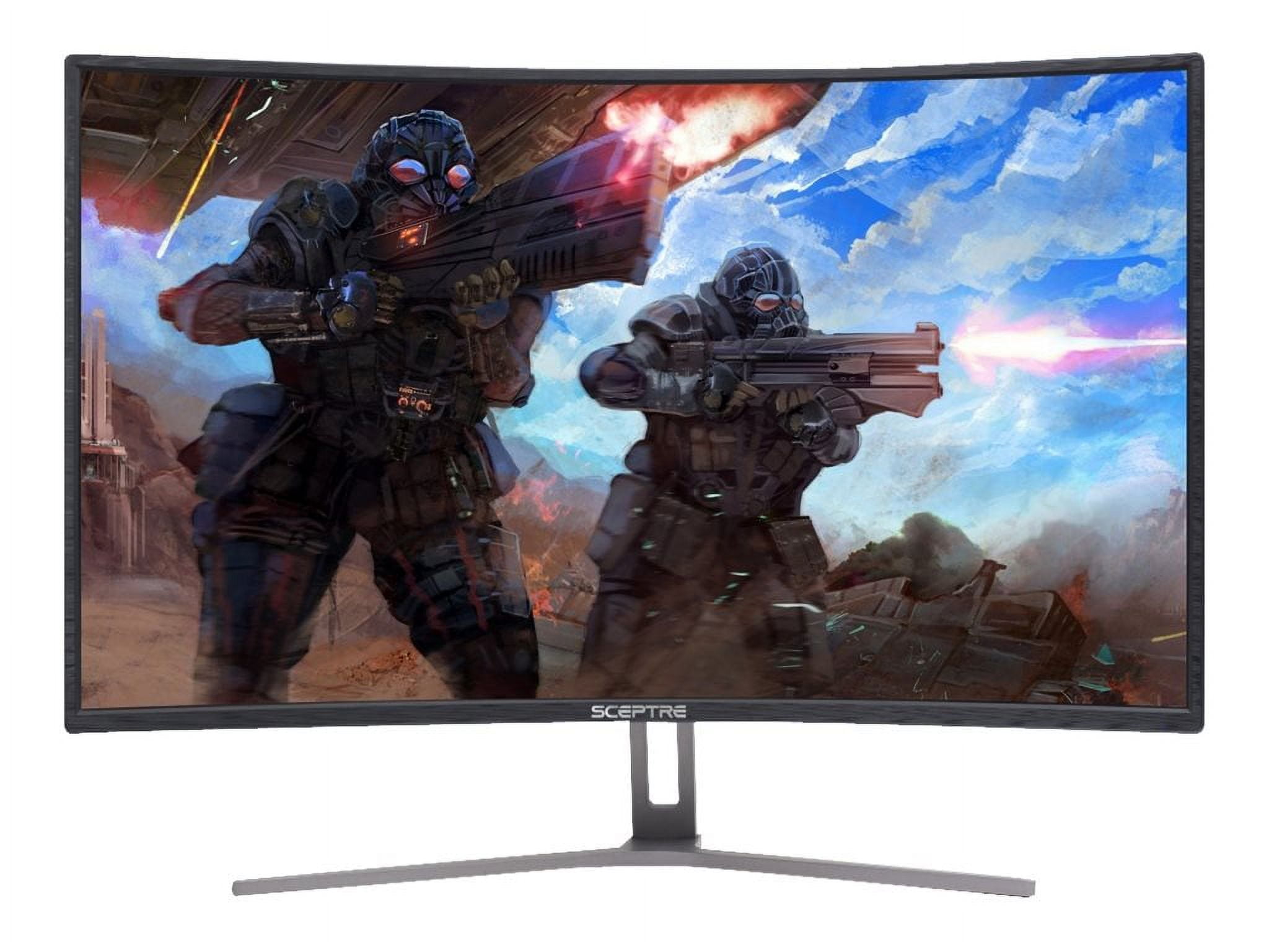 Sceptre C248B-144R - LED monitor - curved - 24" - 1920 x 1080 Full HD (1080p) @ 144 Hz - 250 cd/m�� - 3000:1 - 3 ms - HDMI, DVI, DisplayPort - black