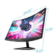 Sceptre C275B-FWT240 27-Inch LED Curved Gaming Monitor with 240Hz Refresh Speed, 1080P FHD Resolution, and Built-In Speakers Black