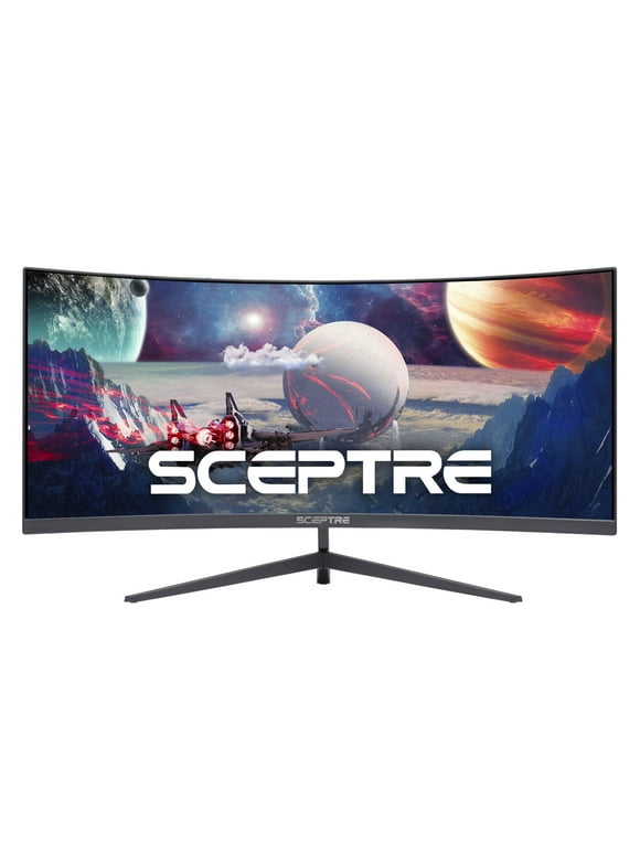 Sceptre C305B-200UN - LED monitor - curved - 30" - 2560 x 1080 UWFHD @ 200 Hz - VA - 270 cd/m - 3000:1 - 5 ms - 3xHDMI, DisplayPort - speakers - black