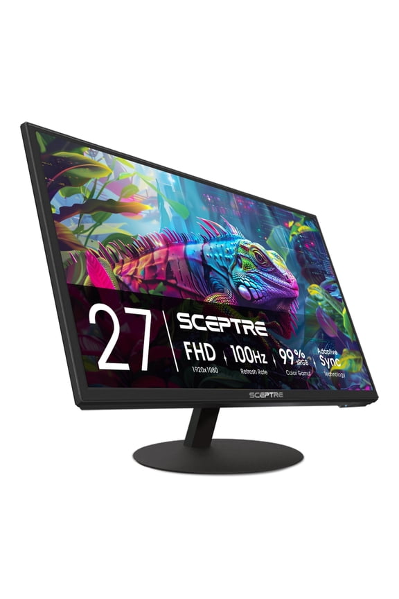 E275W-19203R 27 inch1080P LED Monitor 99% sRGB 2X HDMI VGA Build-In Speakers, Machine Black (E275W-19203R series)