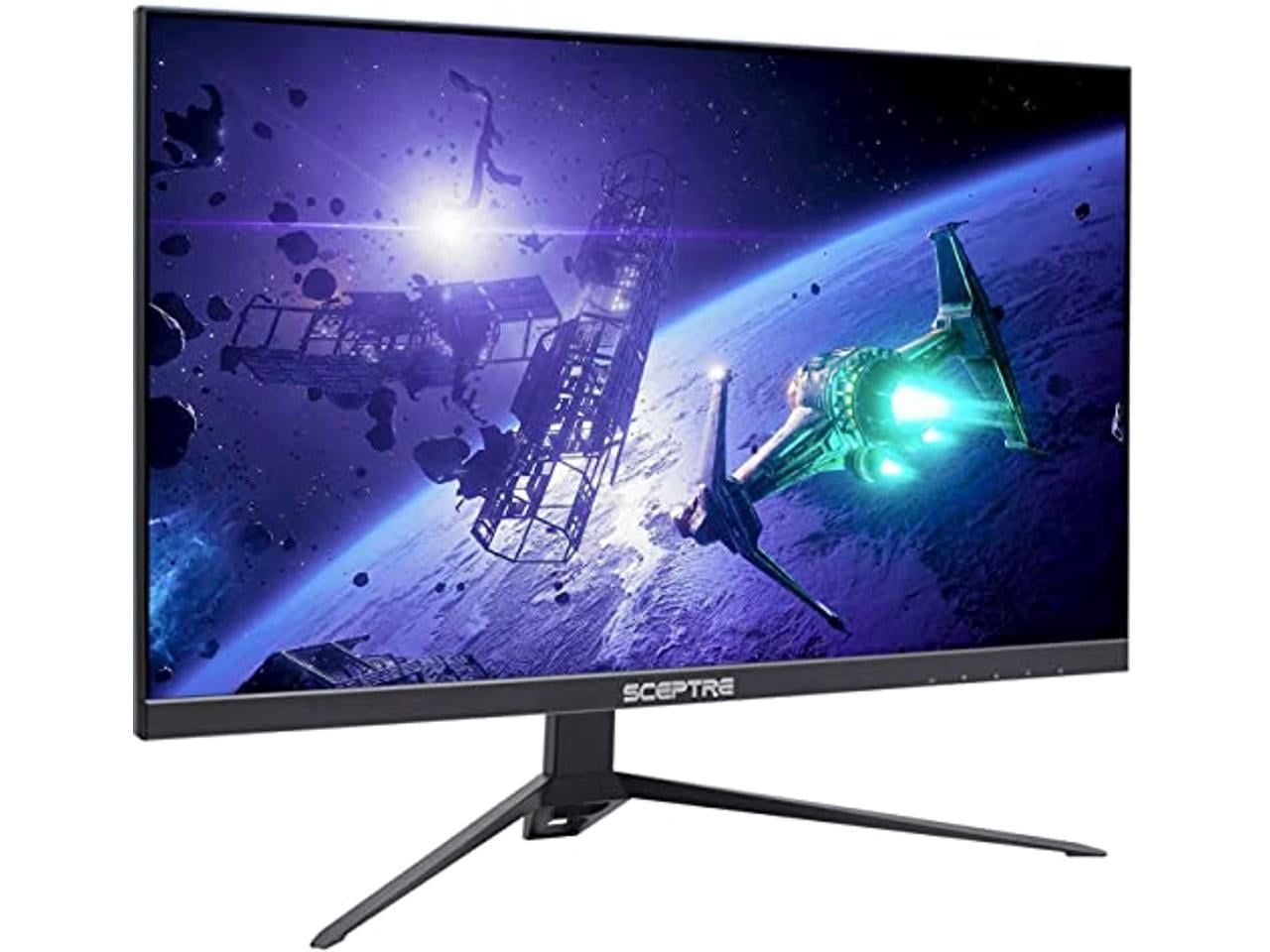 Sceptre 27 QHD IPS LED Monitor 2560 x 1440P 2K HDR400 HDMI DisplayPort up  to 144Hz 1ms Height Adjustable, Build-in Speakers, Gunmetal Black 2021  (E275B-QPN168) 