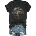thumbnail image 1 of Scgirl Womens Short Sleeve Crew Neck T Shirts Wildflower Summer Graphic Tee Tops, 1 of 1