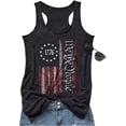 thumbnail image 1 of Scgirl Womens Sleeveless Crew Neck Tank Tops American Flag Shirts Summer Graphic Tee Tops, 1 of 1