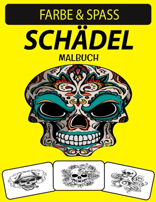 Schädel Malbuch: Ein ausgezeichnetes Malbuch für Schädel für Erwachsene, einschließlich Zuckerschädel (Paperback)