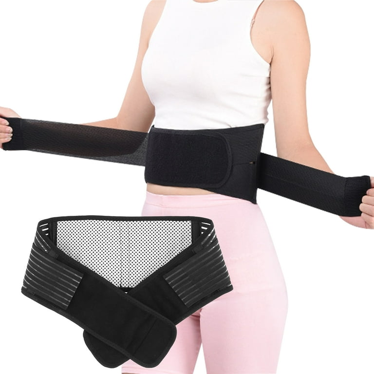 SchSin Back Support Belt Breathable Lower Back Brace Pain Relief Adjustable Self-Warming Comfort Lumbar Support Back Brace with Magnetic for Women Men