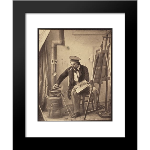 Schachspieler (Dr. E. Lasker und sein Bruder Dr. B. Lasker) 20x24 Framed Art Print by Frank Eugene